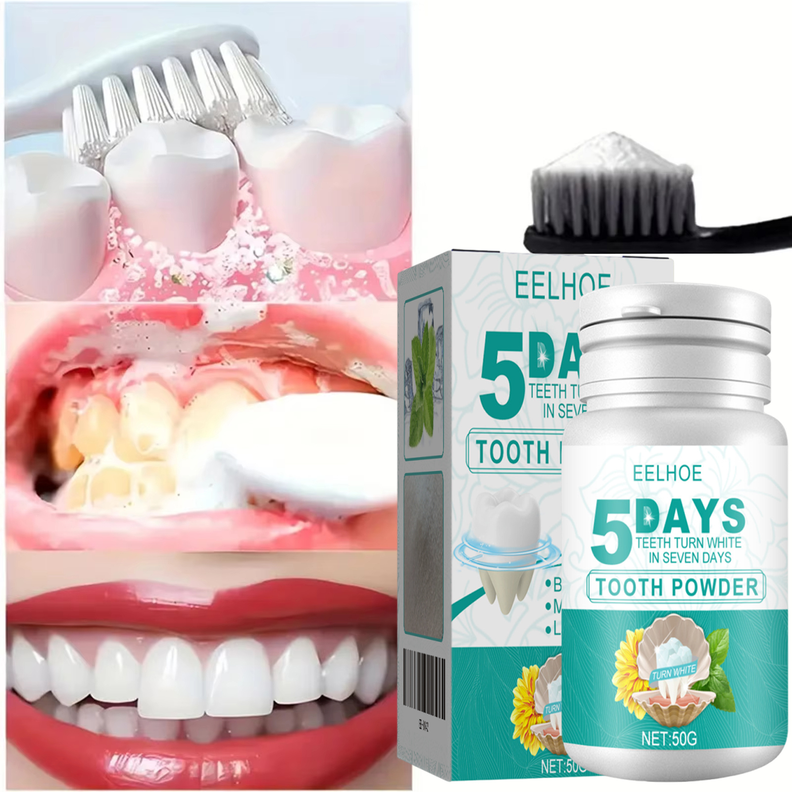 Teeth Paint Whitening - Mint Tooth Powder Fresh Breath 5