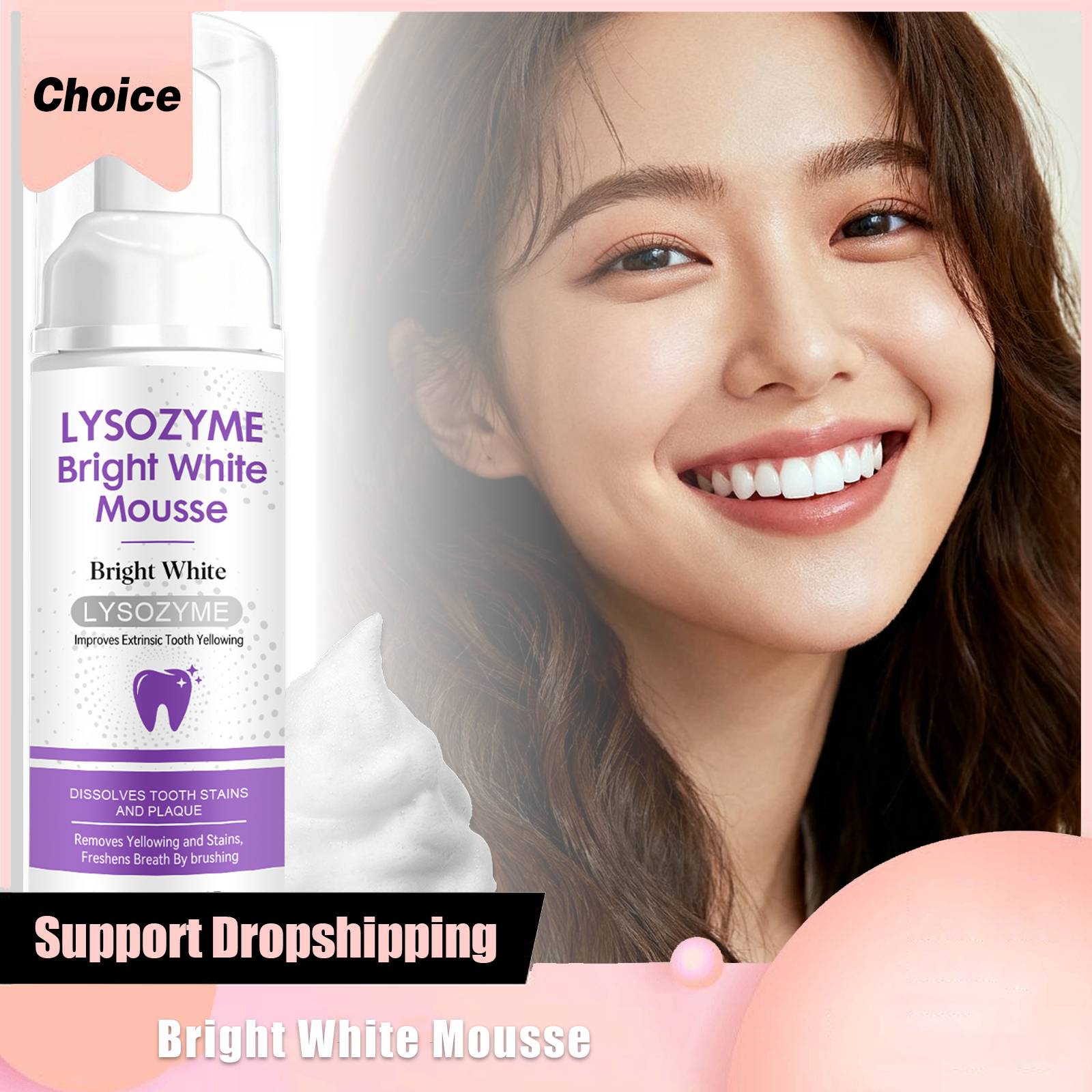 Teeth Whitening That Works - Hydroxyapatite White Teeth Mousse Repairs Enamel