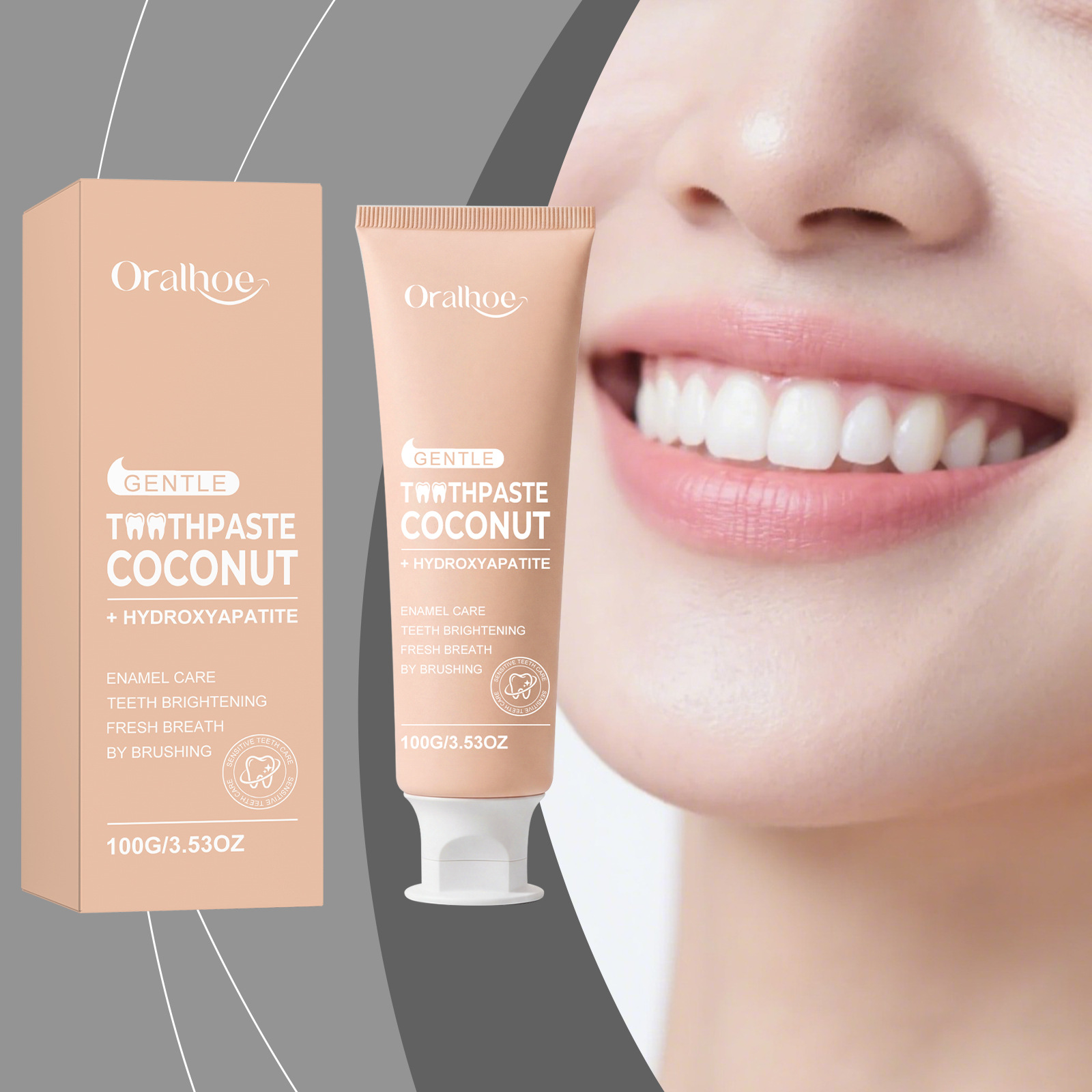 Oralhoe Coconut Toothpaste wit - Teeth Whitening That Works 리뷰 및 가격
