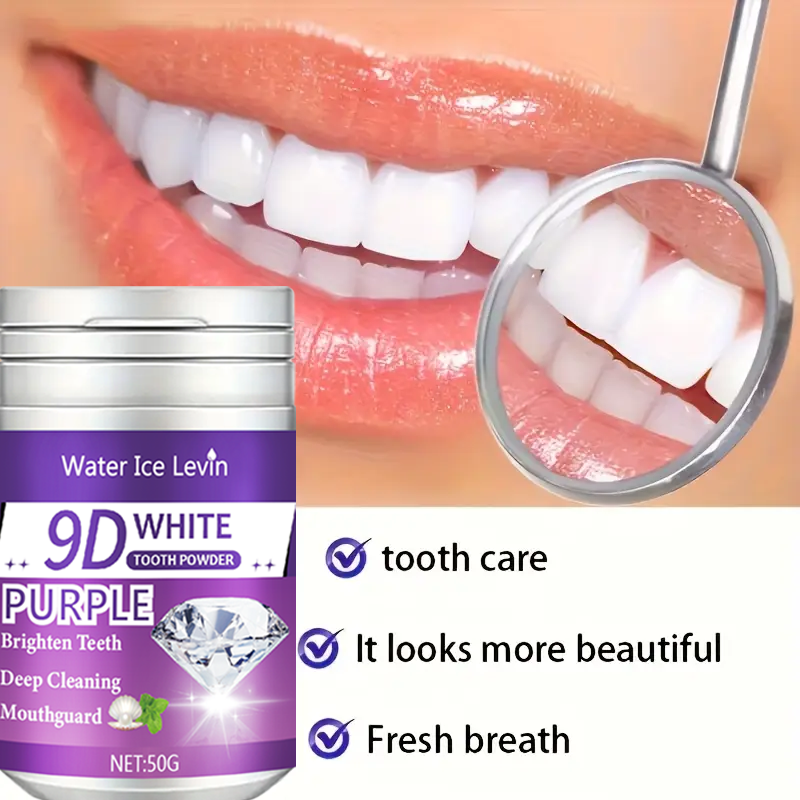 9D White Purple Toothpowder. B - Teeth Paint Whitening 리뷰 및 가격