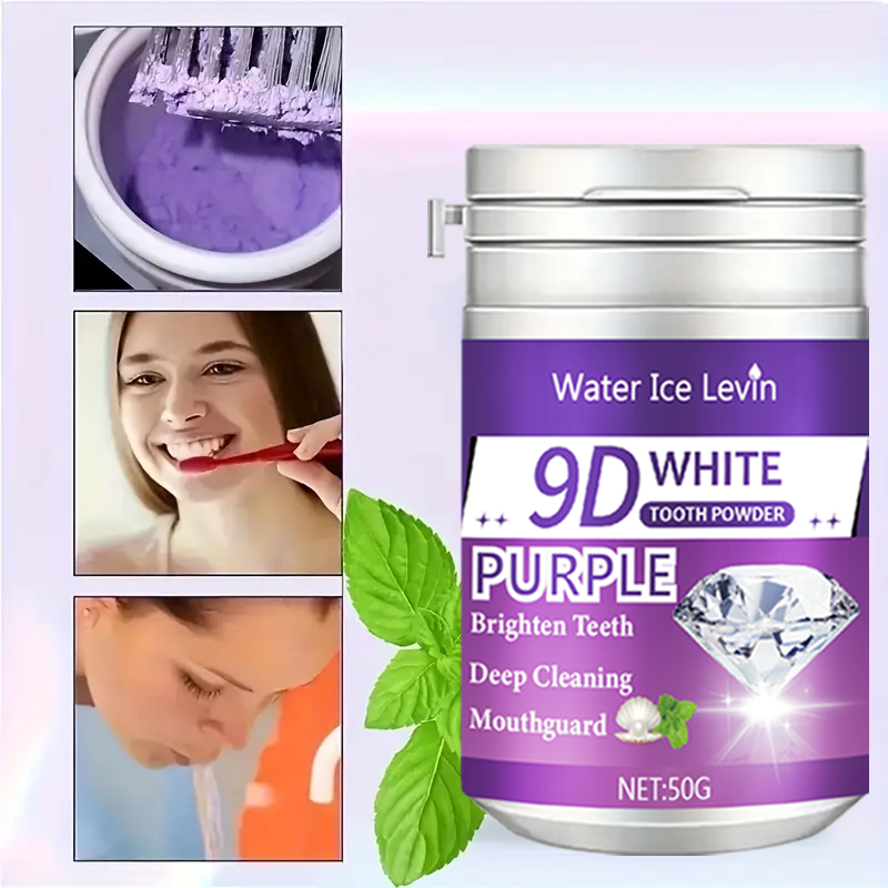 9D White Purple Toothpowder. B - Teeth Paint Whitening 리뷰 및 가격