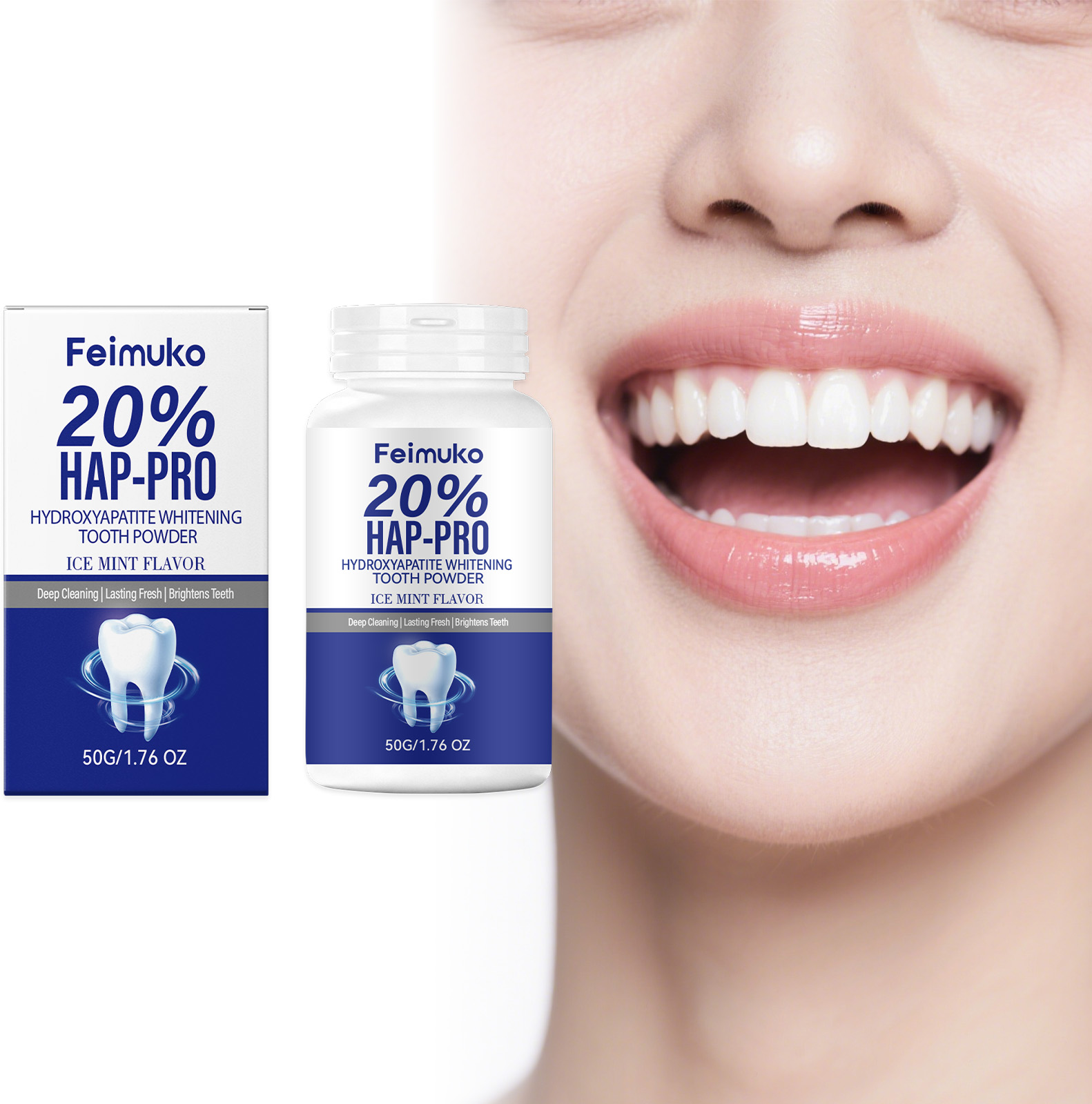 20% Hydroxyapatite Tooth Powde - Teeth Paint Whitening 리뷰 및 가격
