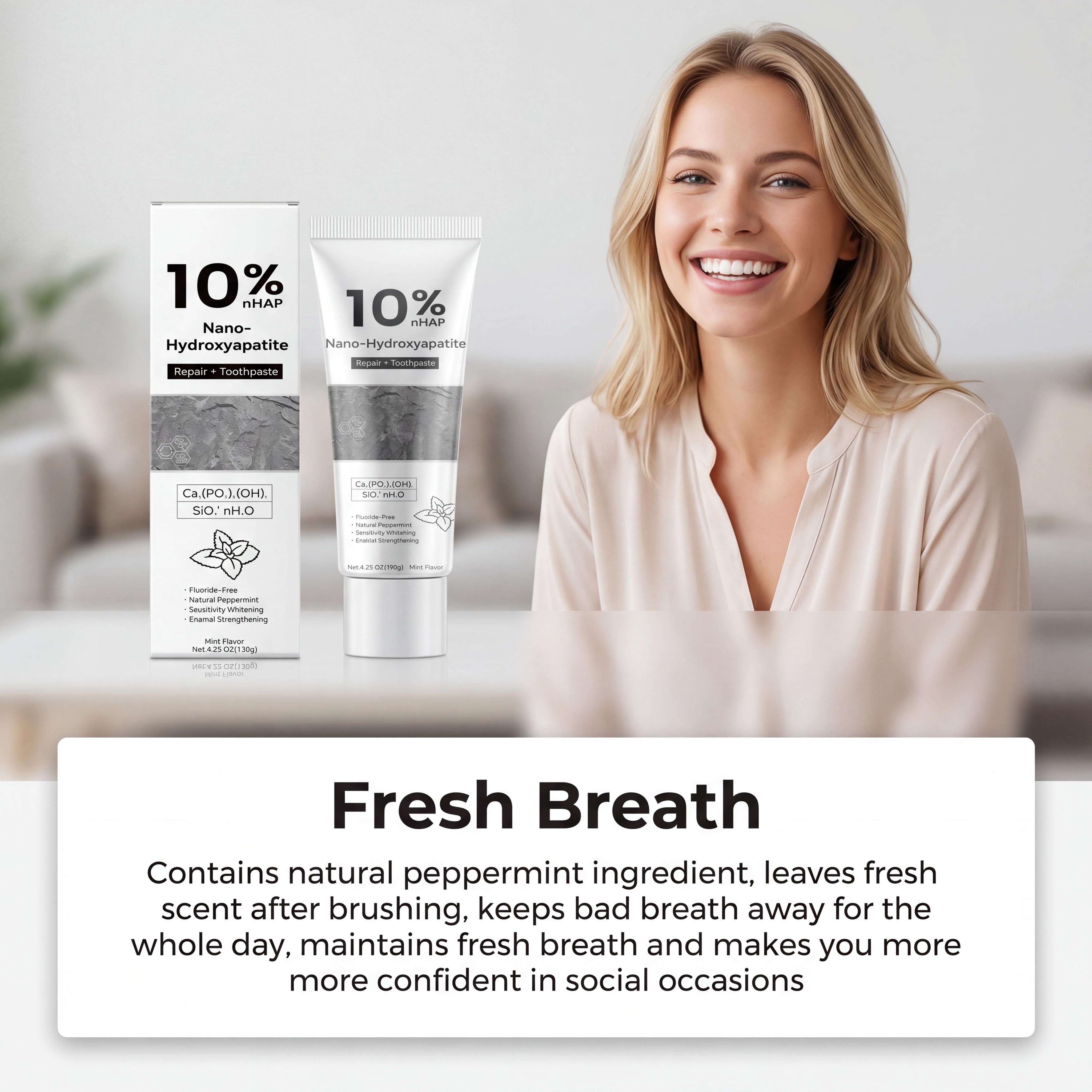Nano-Hydroxyapatite Toothpaste - Teeth Whitening That Works 리뷰 및 가격