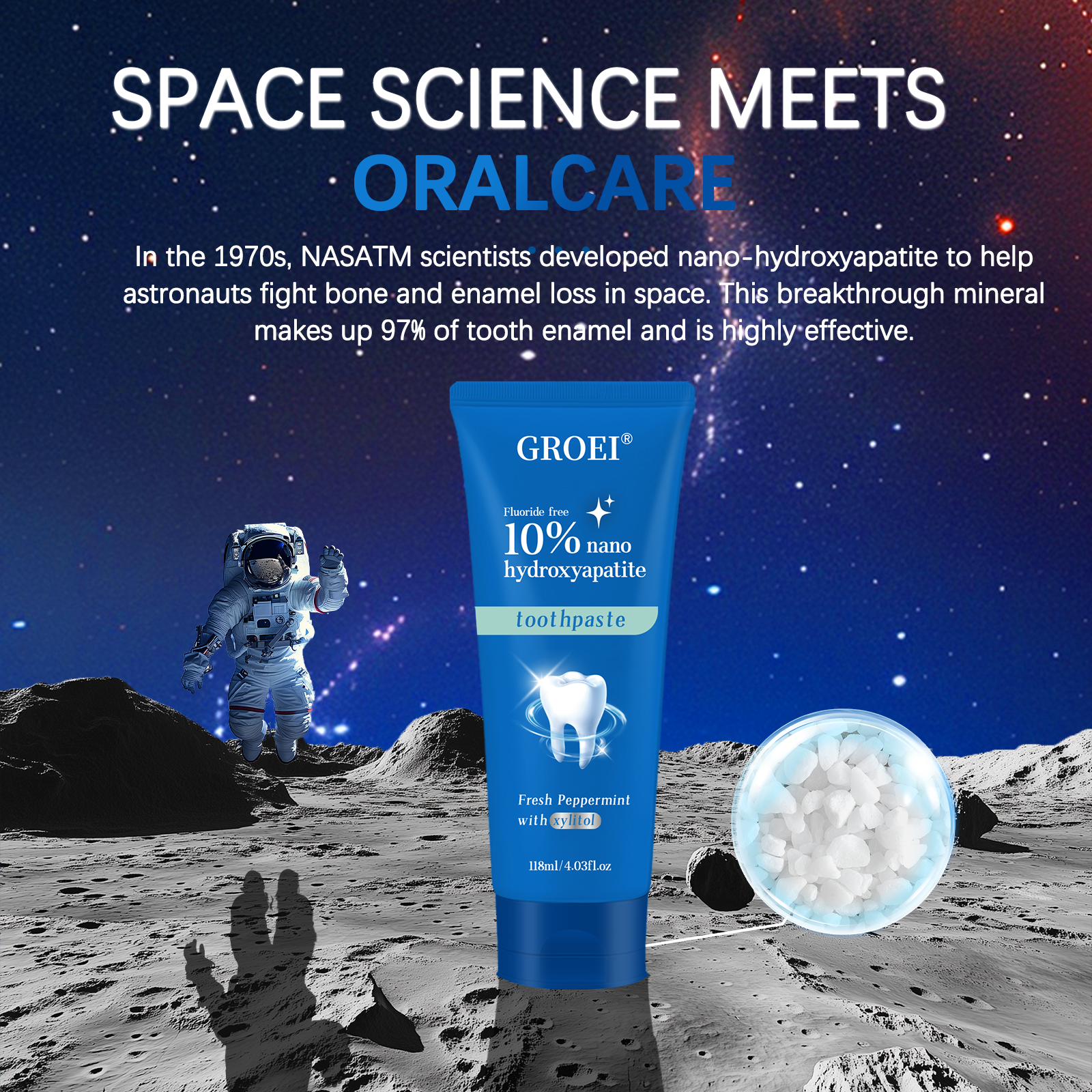 GROEI 10% Nano Hydroxyapatite  - Teeth Whitening That Works 리뷰 및 가격