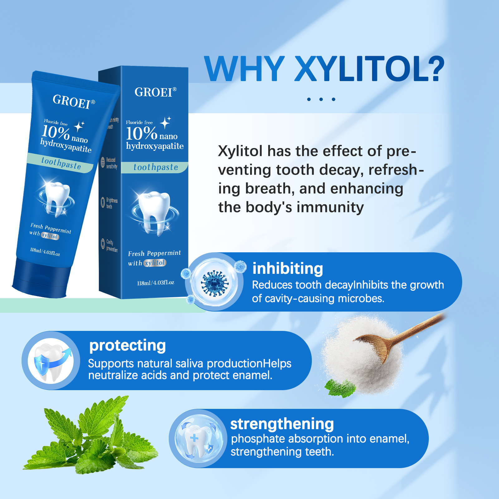GROEI 10% Nano Hydroxyapatite  - Teeth Whitening That Works 리뷰 및 가격