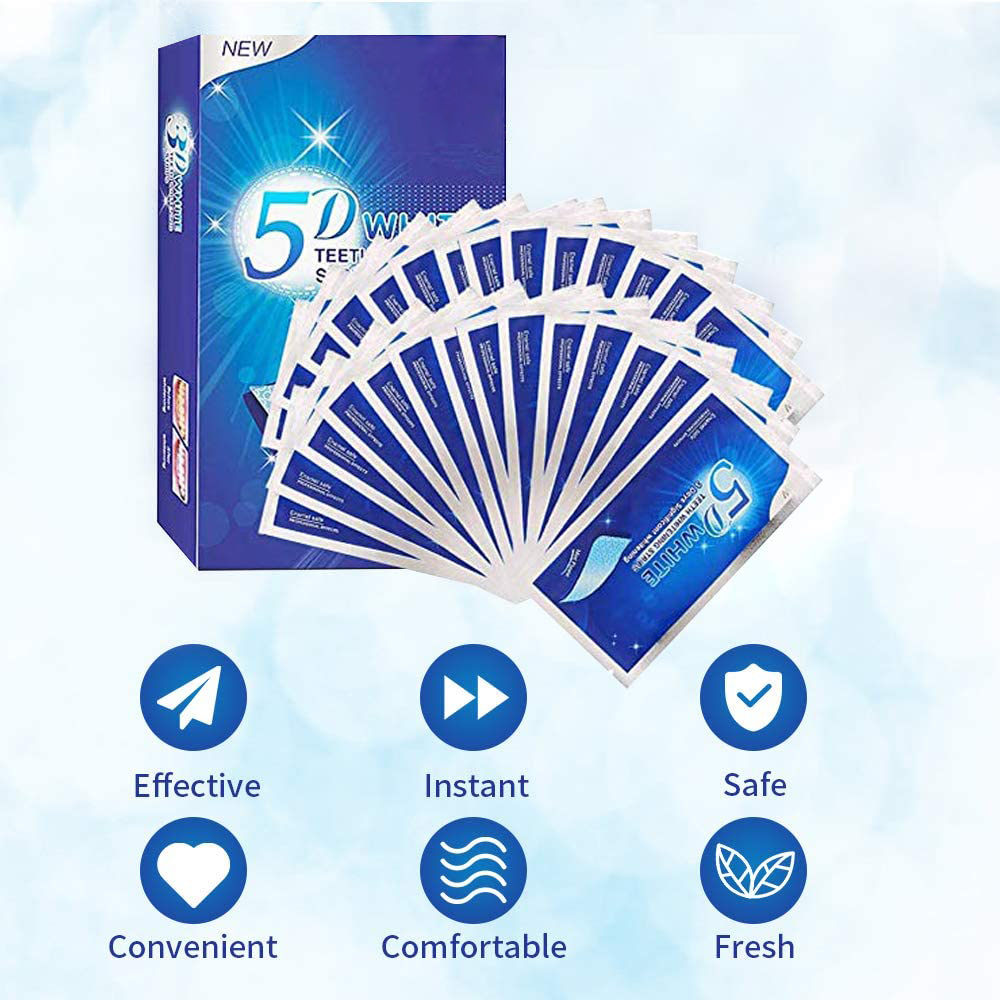 5D White Teeth Whitening Strip - Teeth Paint Whitening 리뷰 및 가격