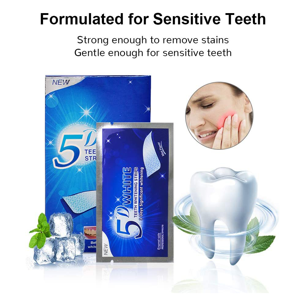 5D White Teeth Whitening Strip - Teeth Paint Whitening 리뷰 및 가격