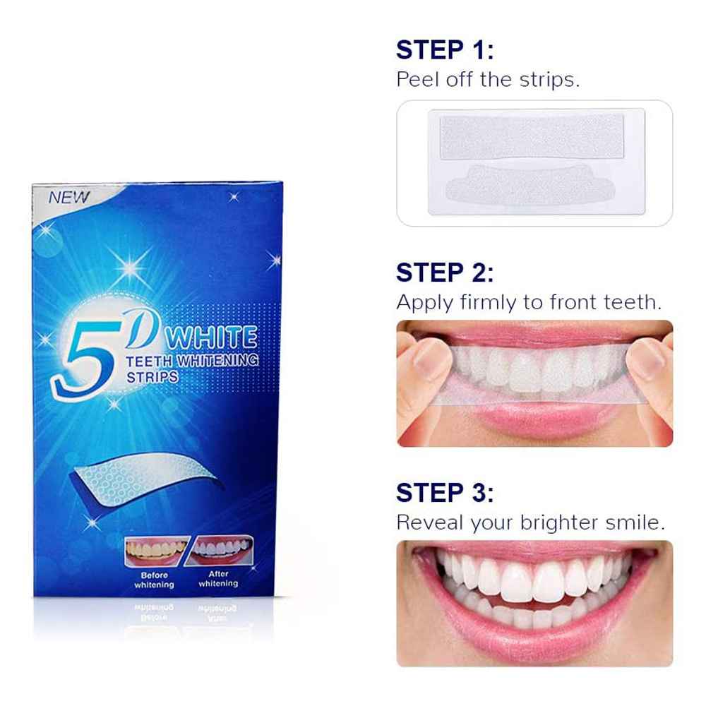 5D White Teeth Whitening Strip - Teeth Paint Whitening 리뷰 및 가격